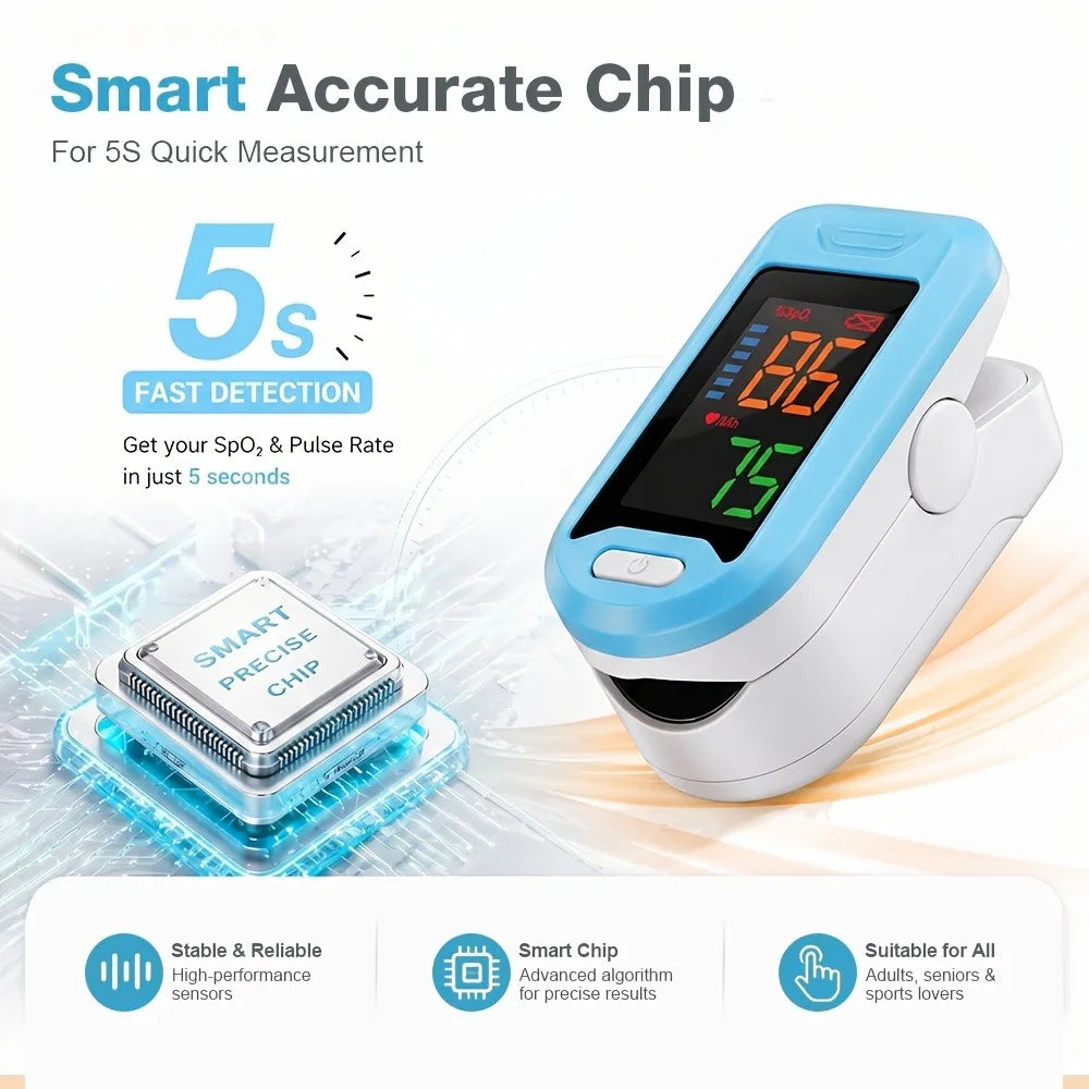 Digital Fingertip Pulse Oximeter Blood Oxygen Monitor