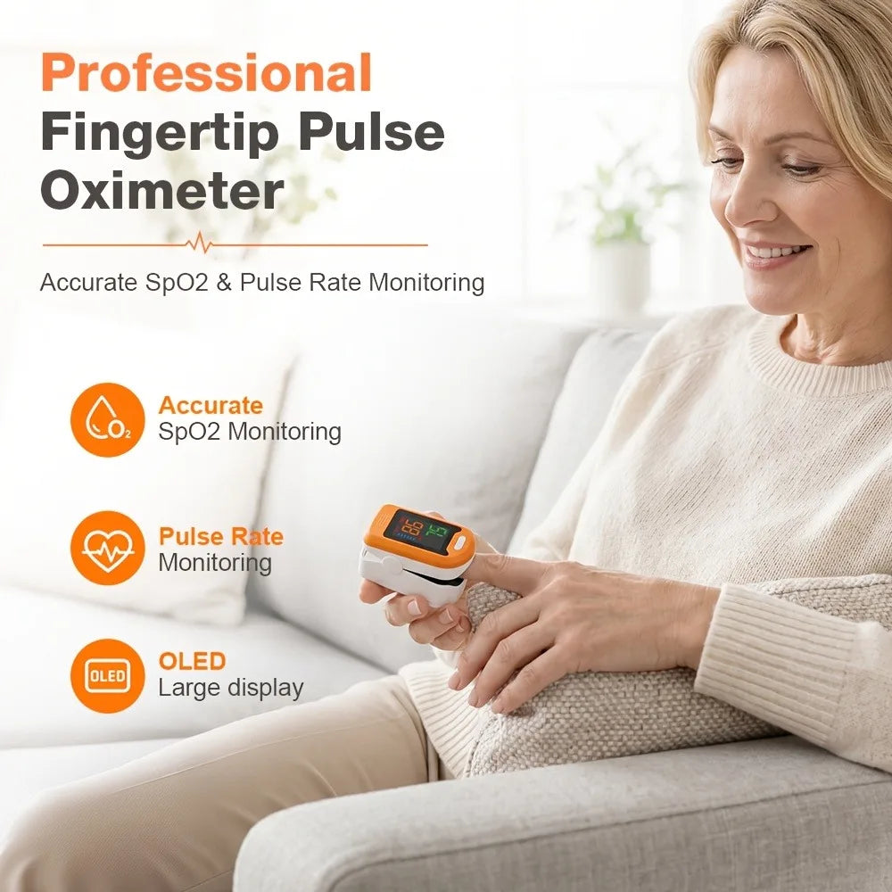 Digital Fingertip Pulse Oximeter Blood Oxygen Monitor